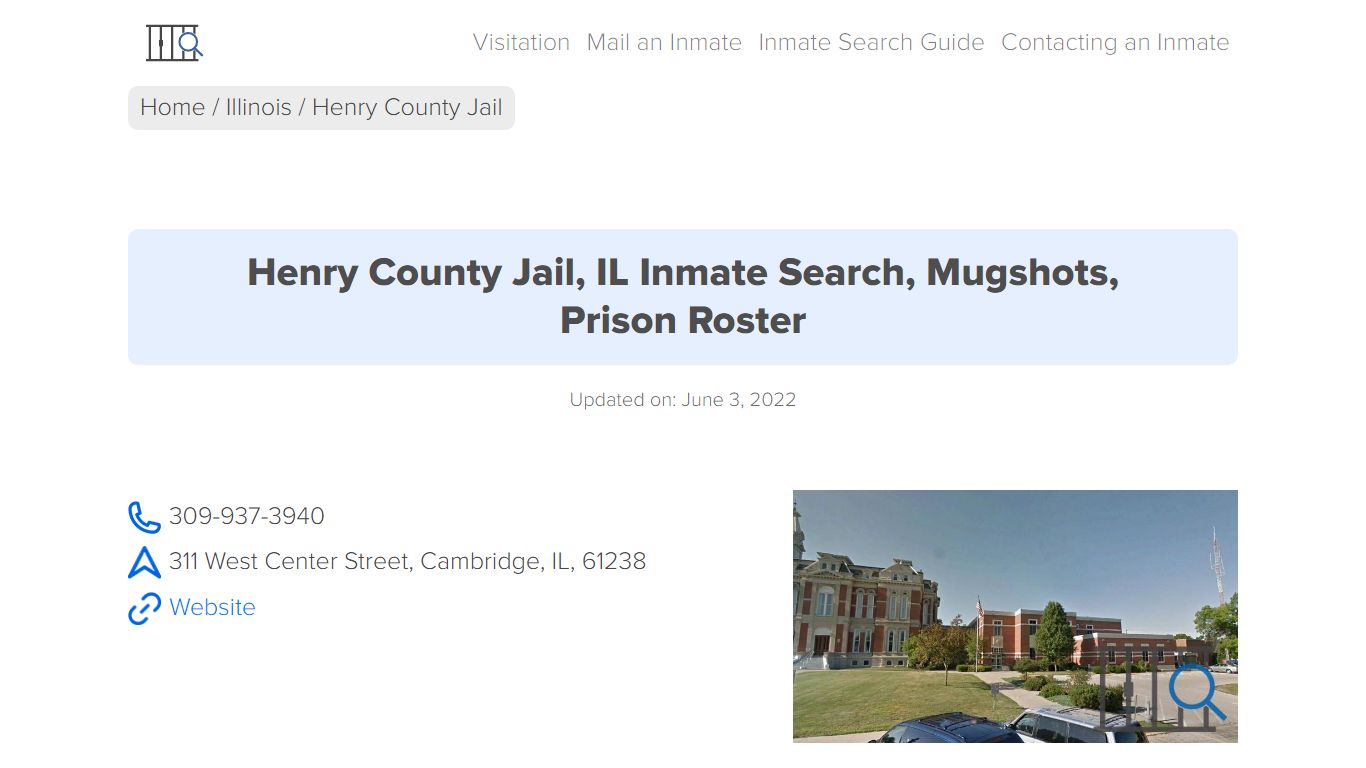 Henry County Jail, IL Inmate Search, Mugshots, Prison ...
