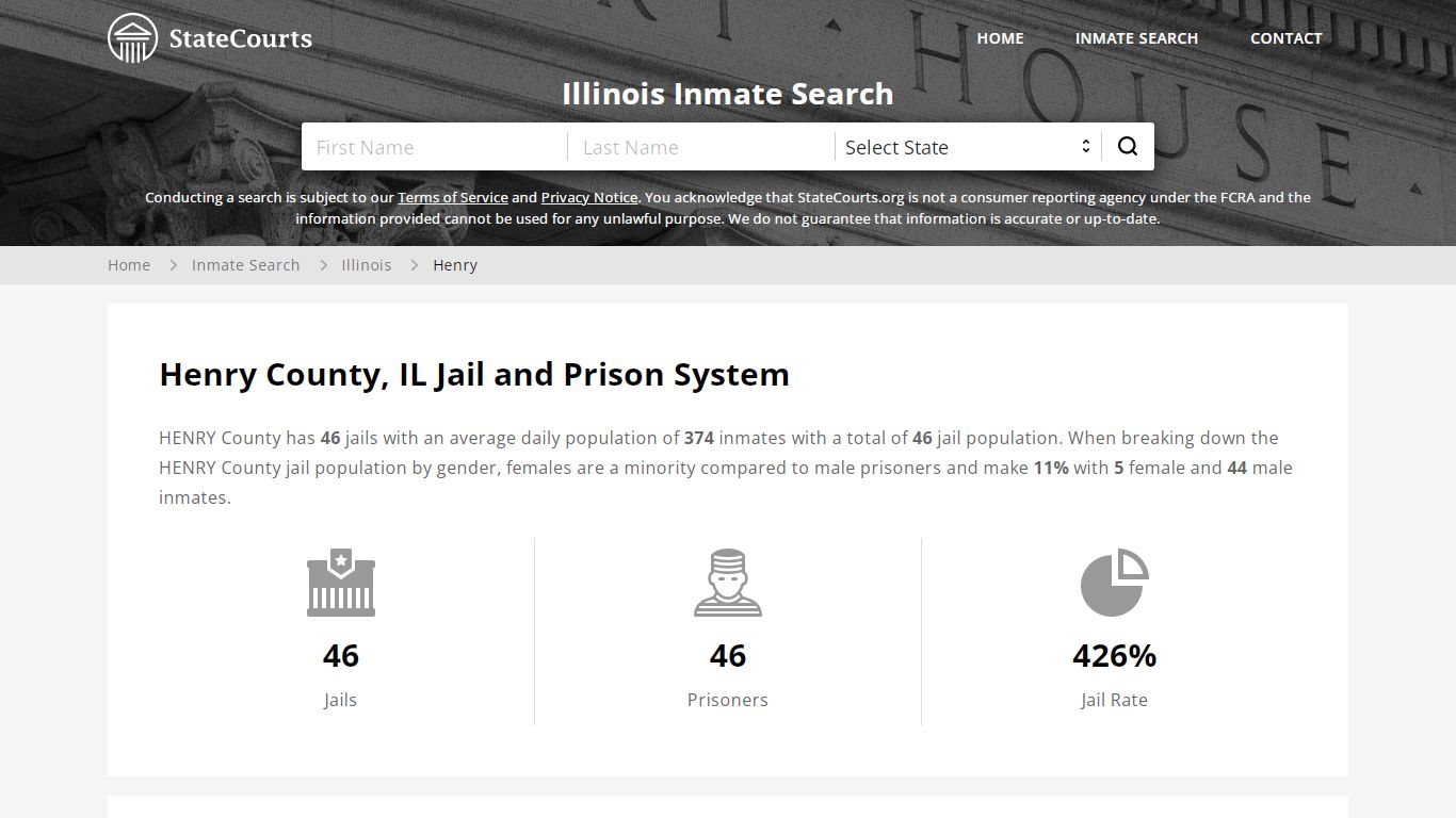 Henry County, IL Inmate Search - StateCourts
